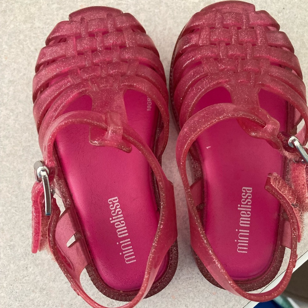 Mini Melissa toddler pink jelly shoes